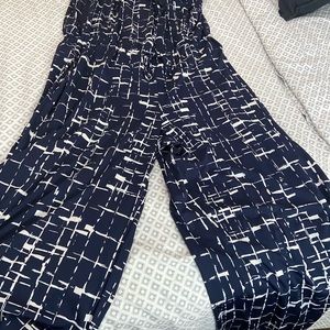 Strapless pant romper